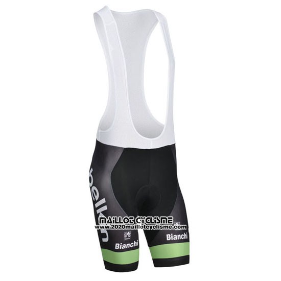 2014 Maillot Ciclismo Belkin Vert et Noir Manches Courtes et Cuissard